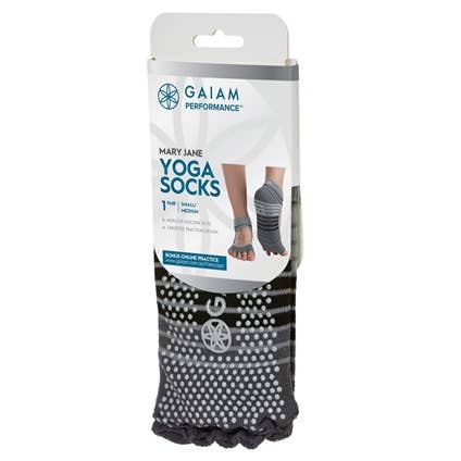 Gaiam Performance Mary Jane Yoga Socks