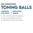 Gaiam Performance Ripple Grip Pilates Toning Balls 1.0kg_27-73325_6