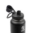 Takeya Actives Insulated Steel Bottle Onyx 1200ml Spout Lid_51000_1
